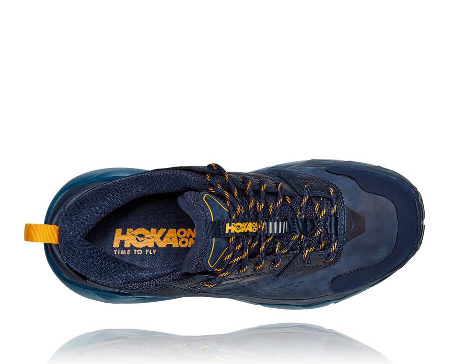 Tenis Trail Hoka One One Feminino Azul Marinho - Kaha Baixo Gore-Tex - 019-AZLKFX